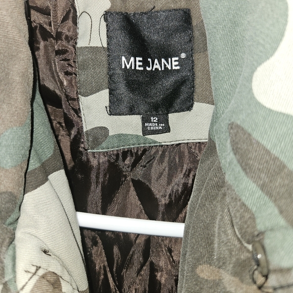 Me Jane Girls Camouflage Coat Size 12 - Picture 3 of 12